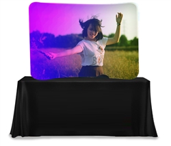 8ft Wave Series Table-Top Display - With Graphic