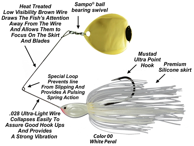 Picasso Spinnerbaits - INVIZ-WIRE- Single Colorado