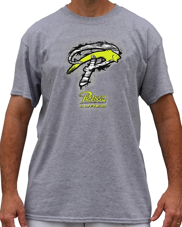 Sports Grey Picasso T-Shirts Chartreuse logo