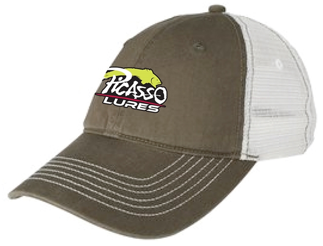 Picasso Mesh Hats Olive/White