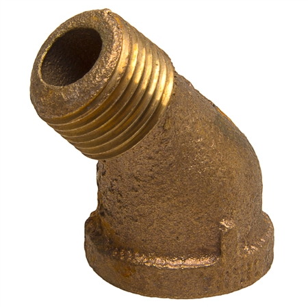 45Â° Street Elbow - Threaded - Bronze