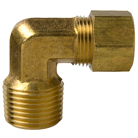 Brass Elbow - Male Pipe Thread x Compression