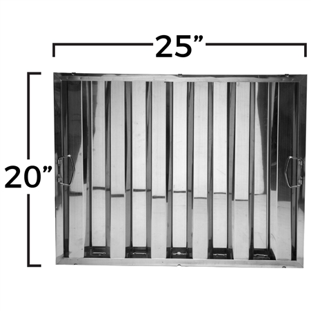 Hood Filters - Satinless - 25"W x 20"H