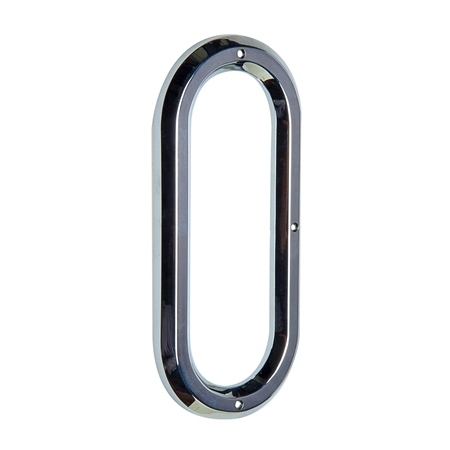 Oval Chrome Plastic Grommet Bezel