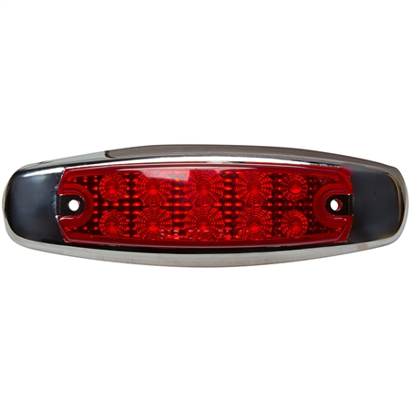 10 LED Reflector Rectangular Clearance Marker Red