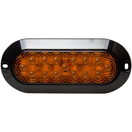 15 LED Oval Turning Light - Surface Mount - Amber