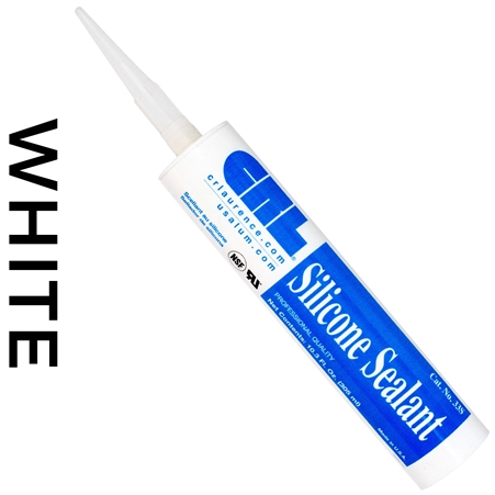 CRL White Sealant - Silicone - Single Tube