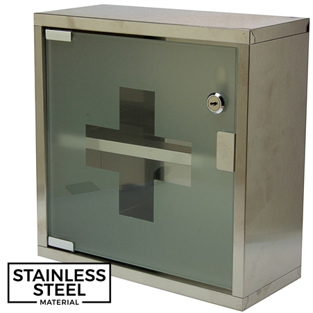 First Aid Cabinet - Stainless