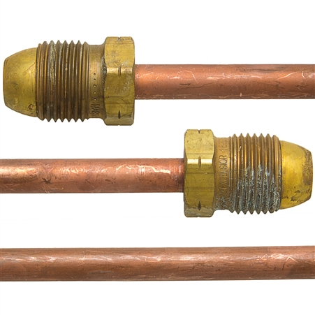 Copper Hogtail - 3/8" MPOL x MPOL - Short (Marshall Excelsior)