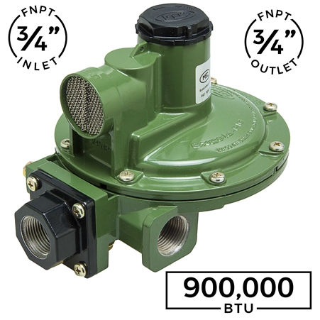 Second Stage Regulator 3/4" X 3/4" Side Outlet