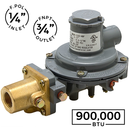 900,000 BTU Integral Two-Stage Regulator (Marshall Excelsior)