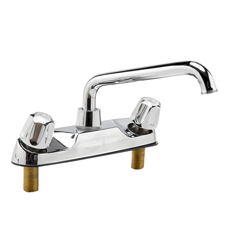 8" Two Handle Kitchen Faucet - Tubular Spout