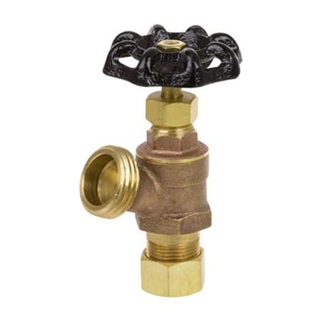 Brass Boiler Drain - Compression Inlet