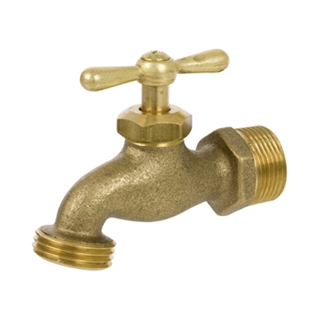 Brass Hose Bibb - MIP Inlet