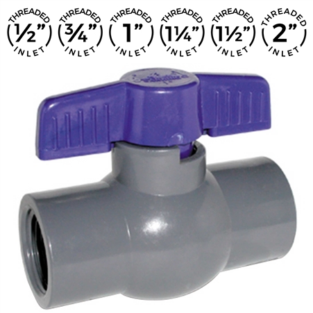 PVC Ball Valve - Threaded