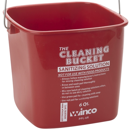 NSF Sanitizing Bucket - Red