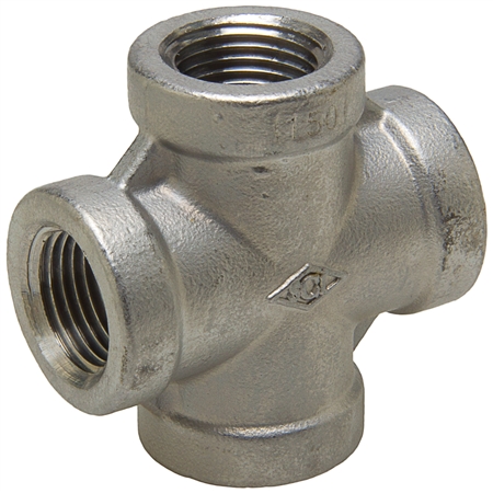 Cross - Threaded - Stainless