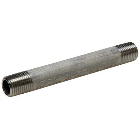 Stainless Steel Nipple - Welded - 1/4" Diameter