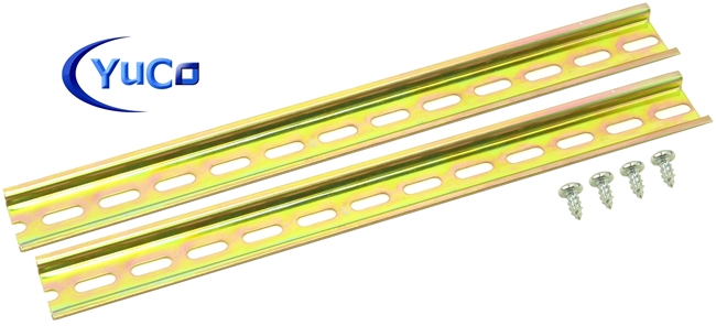 YuCo YC-DR-12-2 STEEL SLOTTED DIN RAIL 35mm X 7.5mm PR005 ASI RoHS