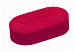 AJC269 Red Rubber Oval Plaster Sponge 7”x 4”x 1-3/4”