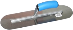 ALL4516D 16” x 4-1/2” Carbon Steel Pool Trowel With Blue Sure Grip Handle