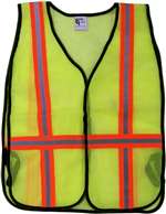 ASIAS49X Safety Vest-Mesh Lime Strip Size XLarge