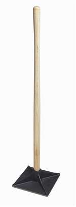 BC14710 Barco 10” x 10” Cast Iron Tamper with Wood Handle