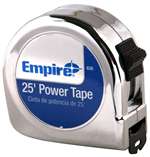 EM625 Empire 25’ x 1” Chrome Powerlock Tape  Measure