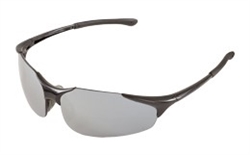 ERB18030 Silver Mirror/Black Frame Safety Glasses