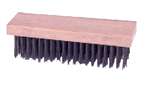 FB45 Weiler Brush 7-1/4" X 2-5/8" Round Wire Curved Block Type Scratch Brush  1-3/16" Trim Length