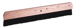 FB79252 Weiler Brush 24" Black Polypropylene - Long Trim Cement Finish Brush 3" Trim Length