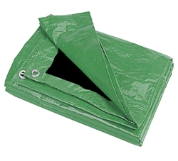 HG1012GB 10' x 12' Green/Black Poly Tarp