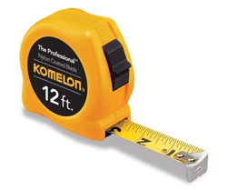 KO4912 12' X 5/8" YELLOW PROF TAPE MEASURE