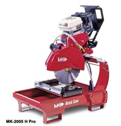 MK2005G MK Diamond 14" Portable Gas Brick Saw. 14” Dry Blade Included