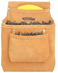 MN583 3 Pocket Leather Nail Bag