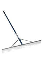 MR10036 36" Landscape Rake with 66" Aluminum Handle & Wrap Around Bracing