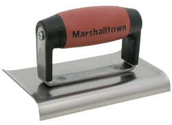 MT156D Marshalltown 6 x 4 Edger-Curved Ends-3/8" Radius, 1/2" Lip-DuraSoft® Handle