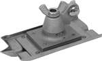 MT180A Marshalltown 6" x 3" Stainless Steel Walking Groover - All Angle Bracket