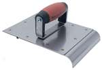 MT4283D Marshalltown 6" x 8" Stainless Steel Safety Step Edger/Groover - 3/4" Radius - 7/8" Lip