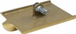 MT8305 Marshalltown 6 X 4 1/2" Bronze Walking Groover - 1/4" Radius, 3/8" Wide, 3/4" Deep