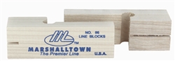 MT86 Marshalltown 3-3/4" Wood Line Blocks(Pr)