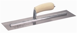 MTMXS165 Marshalltown 16 X 5 Finishing Trowel w/ Curved Wood Handle