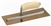 MTMXS4GS Marshalltown 11 1/2 X 4 3/4" Golden Stainless Steel Finishing Trowel with Wooden Handle