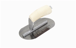 MTMXS754FR Marshalltown 7 1/2 x 4" Fully Rounded Wall Form Trowel w/Wood Handle