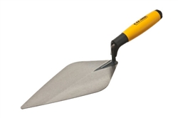 RH163EN10.5 CO.ME 10.5" Narrow London Brick Trowel with Energy Rubber Handle 4-5/8” Heel