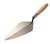 RT116 13 W Rose 13” Narrow London Brick Trowel with Wood Handle 5-3/8” Heel