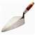 RT312 10 W Rose 10" Wide London Brick Trowel with Leather Handle 5-1/2” Heel