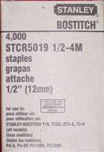 SSSTCR50191/4 Bostitch 1/4” H/D Crown Staples 6,000/Bx