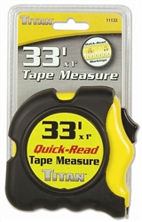 TI11133 33’ x 1” Titan Powerlock Tape Measure