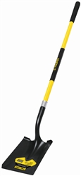 TR31199 Truper Long Handle Square Shovel with Fiberglass Handle Sold 6 per Pack